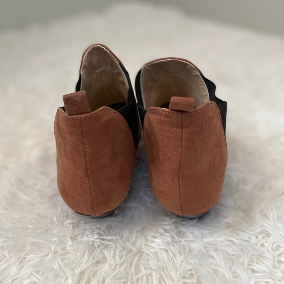 Brown Suede-like Elf Heels Boots Size 7 - Picture 6 of 8